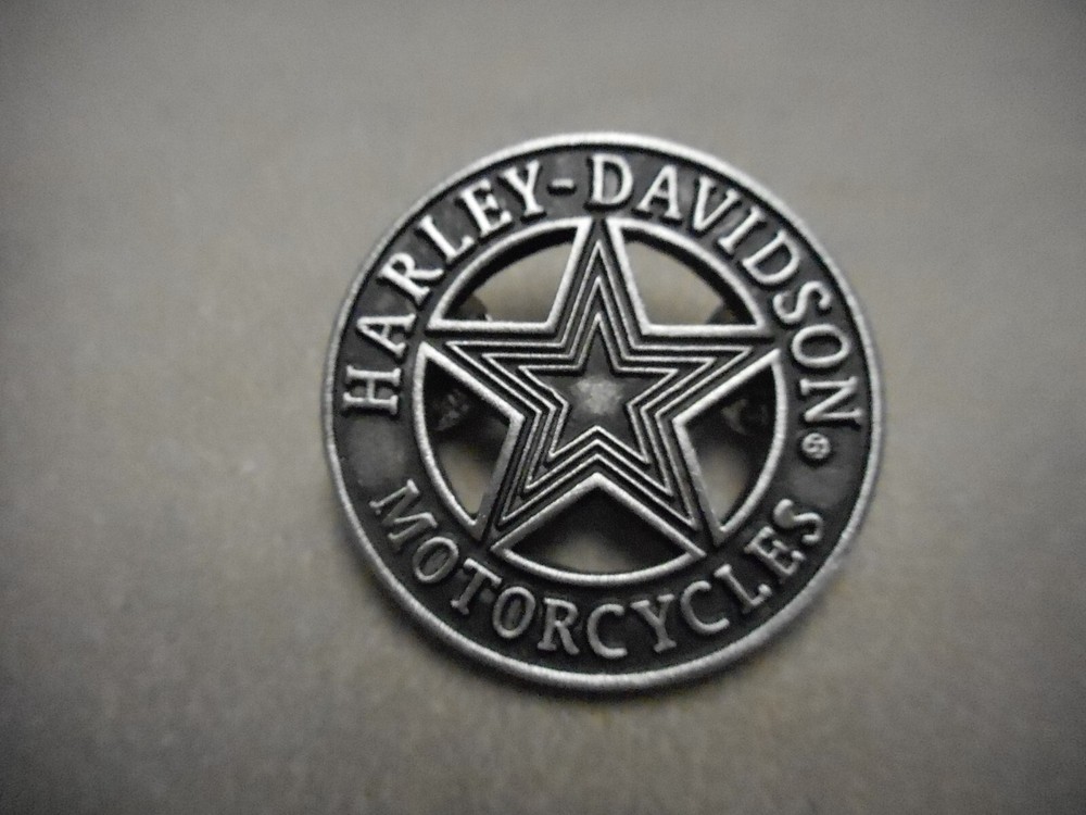 FANTASTIC HARLEY DAVIDSON (((( STAR ))) GREAT PIN PEWTER