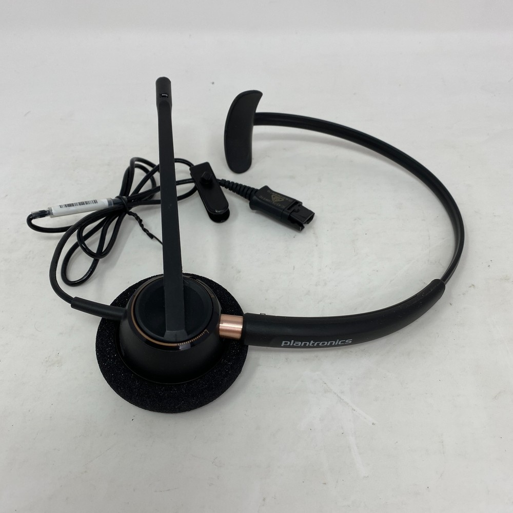 Plantronics Poly HW520 Headset with Poly DA85-M Adapter - TESTED