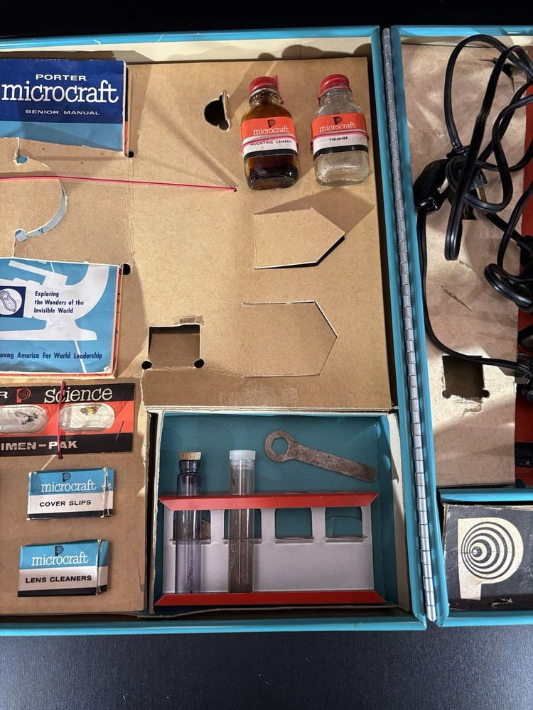 Vintage 1960 Lionel-Porter Panel Microcraft Microscope Labmaster Lab Toy