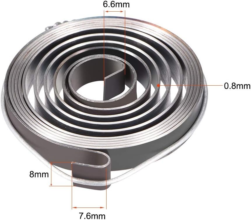 Drill Press Spring Steel Coil Hook Spring 1540mm Black Finish Replacement Set