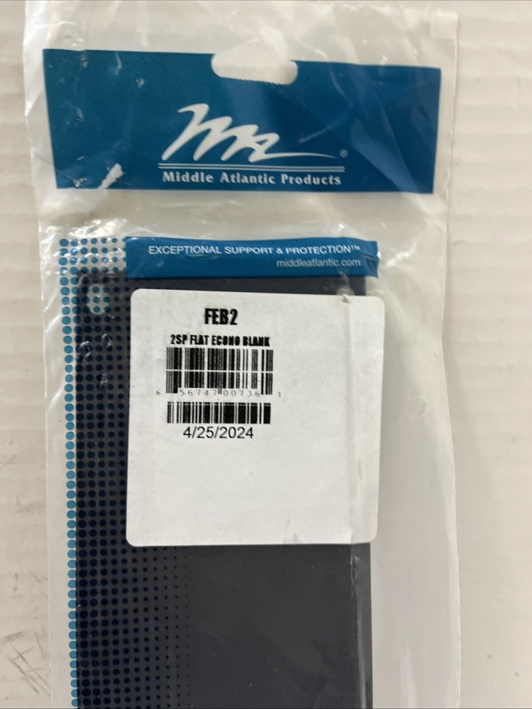 Middle Atlantic Flat Econo-Blank Black FEB2