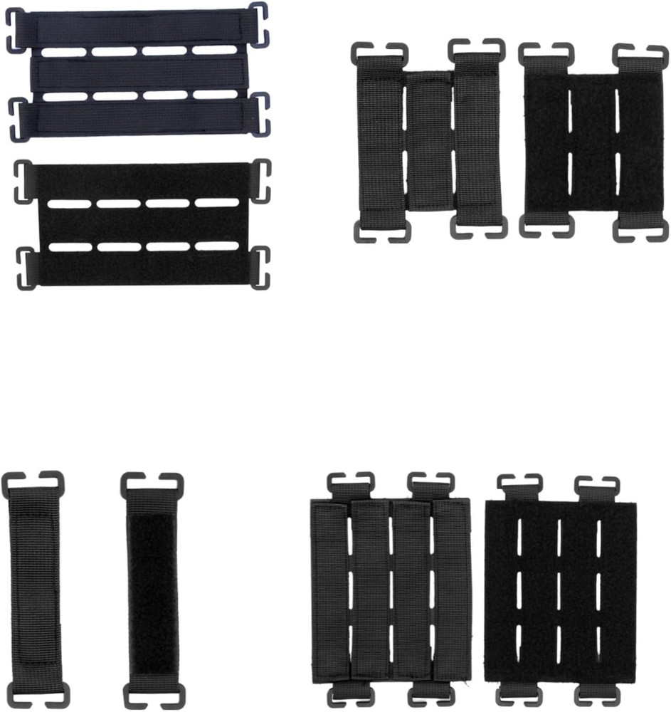 4 Pack Molle Panel with Laser Cutting Loop Molle Patch Display Holder Mini Patch