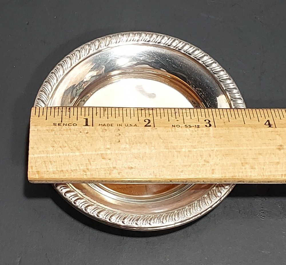 Pair Sterling Silver Butter Pats, No Monograms