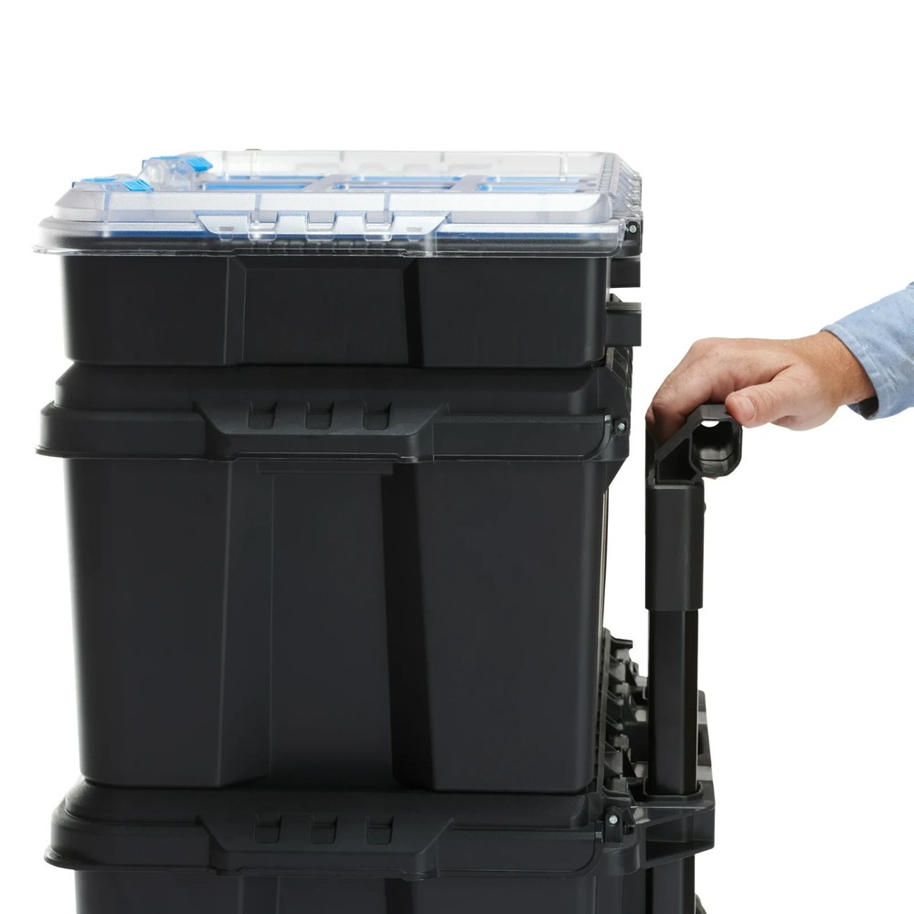 HART Stack System, Mobile Tool Storage and Organization, Black & Blue