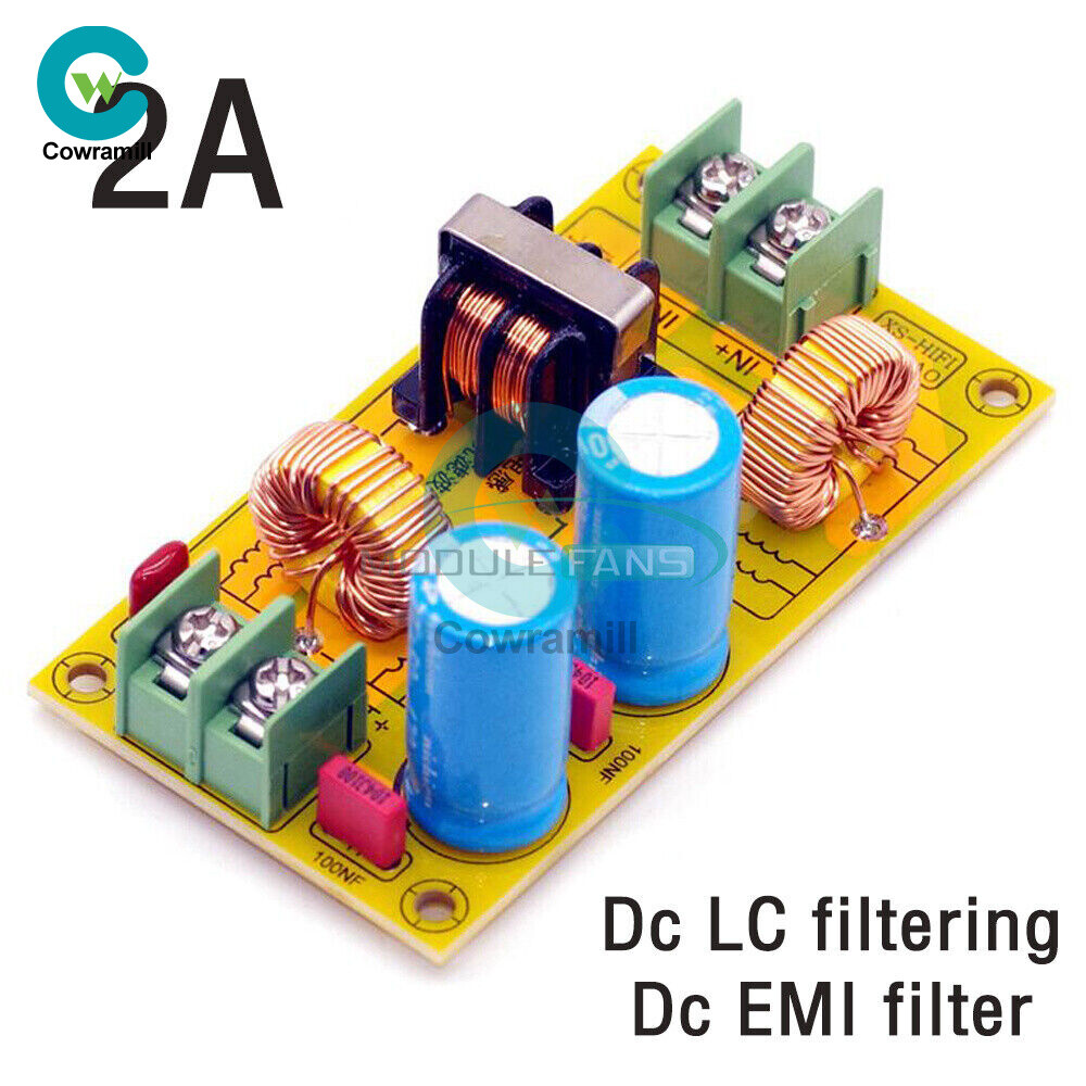 2A/4A/10A/20A DC 50V Power Filter EMI Module Audio High Frequency Filter Board