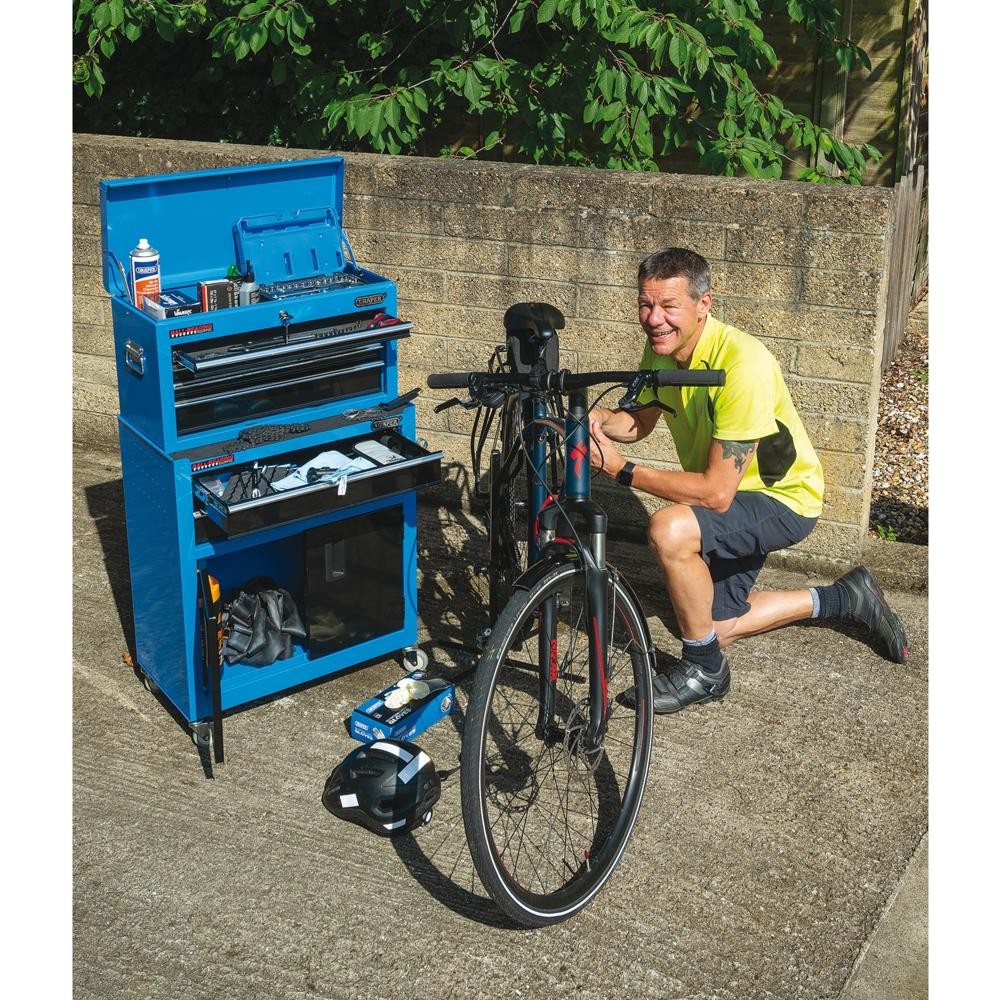 Draper 6 Drawer Roller Cabinet and Tool Chest Combination Blue