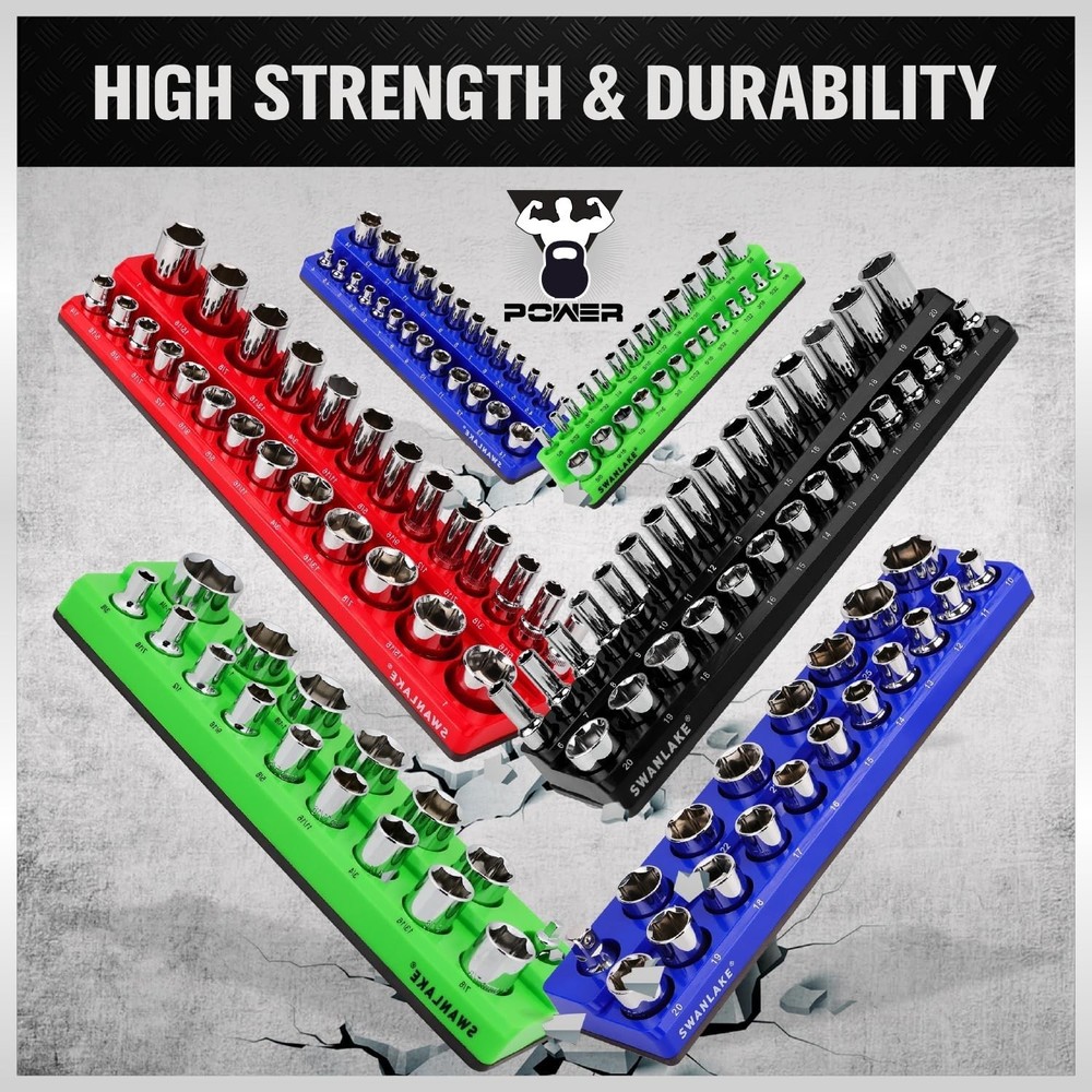 Magnetic Socket Organizer Set - 286 Piece Storage Solution