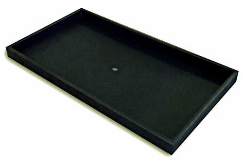 Premium Rolling Sales Display Travel Carrying Case & 12 Black Stackable Trays