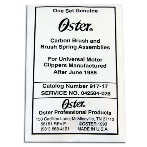 Oster Replacement Carbon Brush & Brush Spring Assemblies