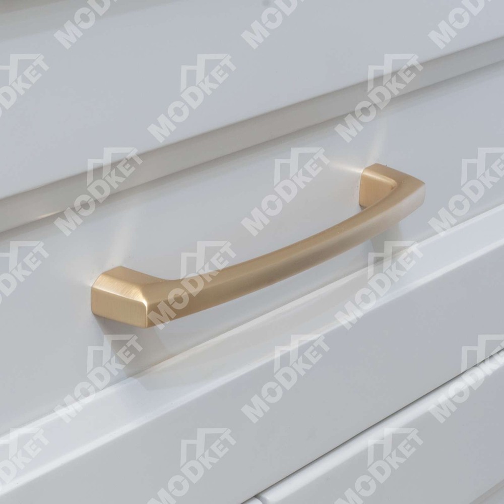 Solid Brushed Champagne Gold Modern Cabinet Pulls Handle Kitchen Bathroom Drawer