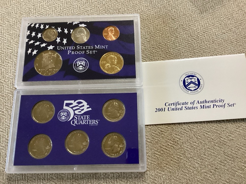 2000, 2001, 2003, 2006, 2008 & 2010 US Clad Proof Sets