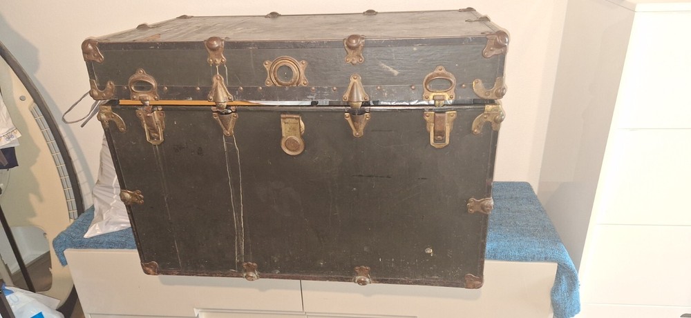 Vintage  Handmade  Trunk - Antique, Used