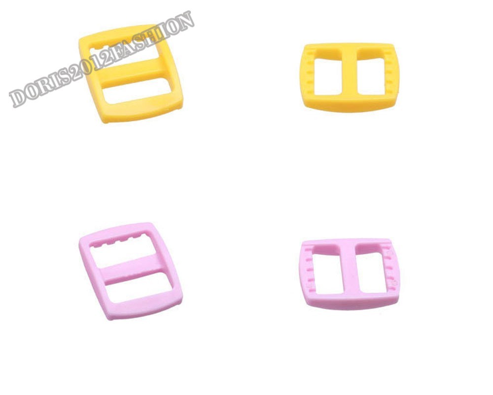 15mm 1/2" Tri-Glide Slider Adjustable Plastic Buckle 3 Bar Slider Webbing Strap