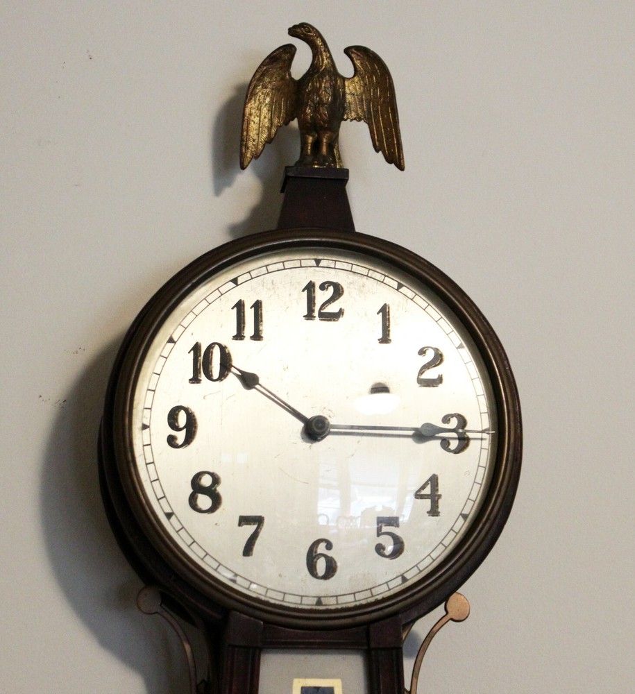 New Haven Clock Company "Willard" Model Weight Driven Banjo Clock