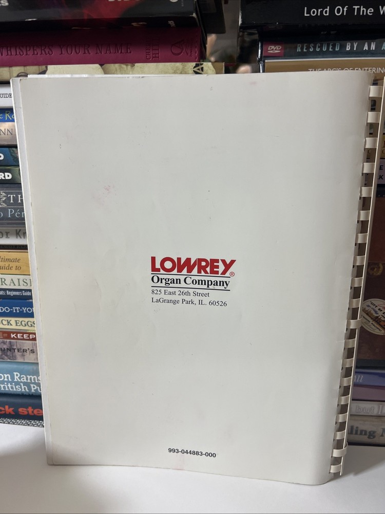 Lowrey Rhapsody SU-400 Owners Manual