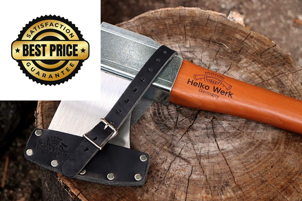 Helko Werk Leather Axe Sheath (Medium) - Geniune Medium, black
