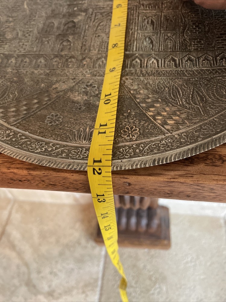 Silver Engraved Taj Mahal Wall Plate