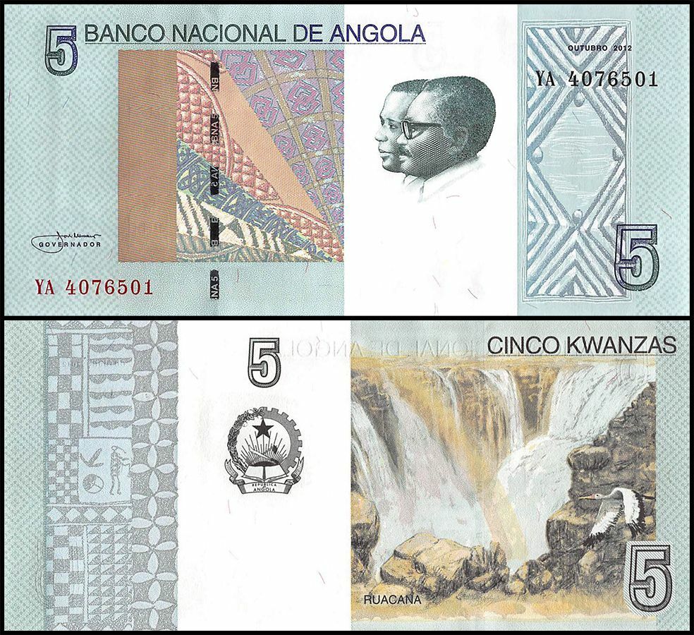 Angola 5 Kwanzas, 2012, P-151Aa, UNC