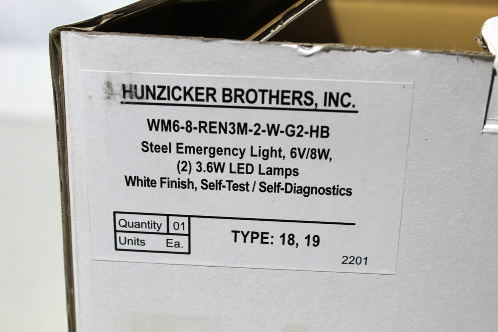 Exitronix Emergency lighting WM6-8-REN3M-2-W-G2-HB