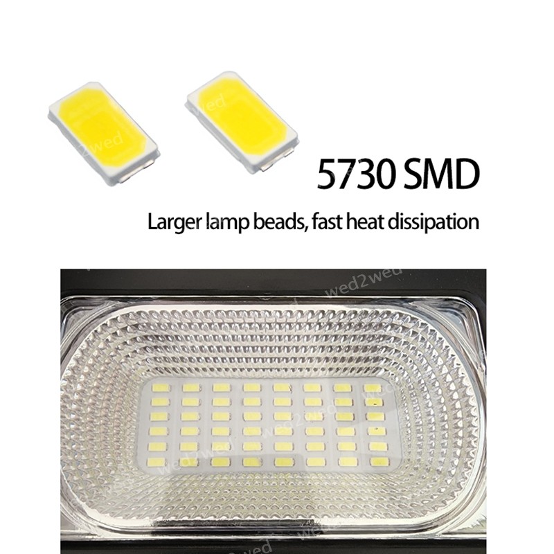 450W LED Solar Steert Light Motion Sensor Frontyard Security with Remote & Pole