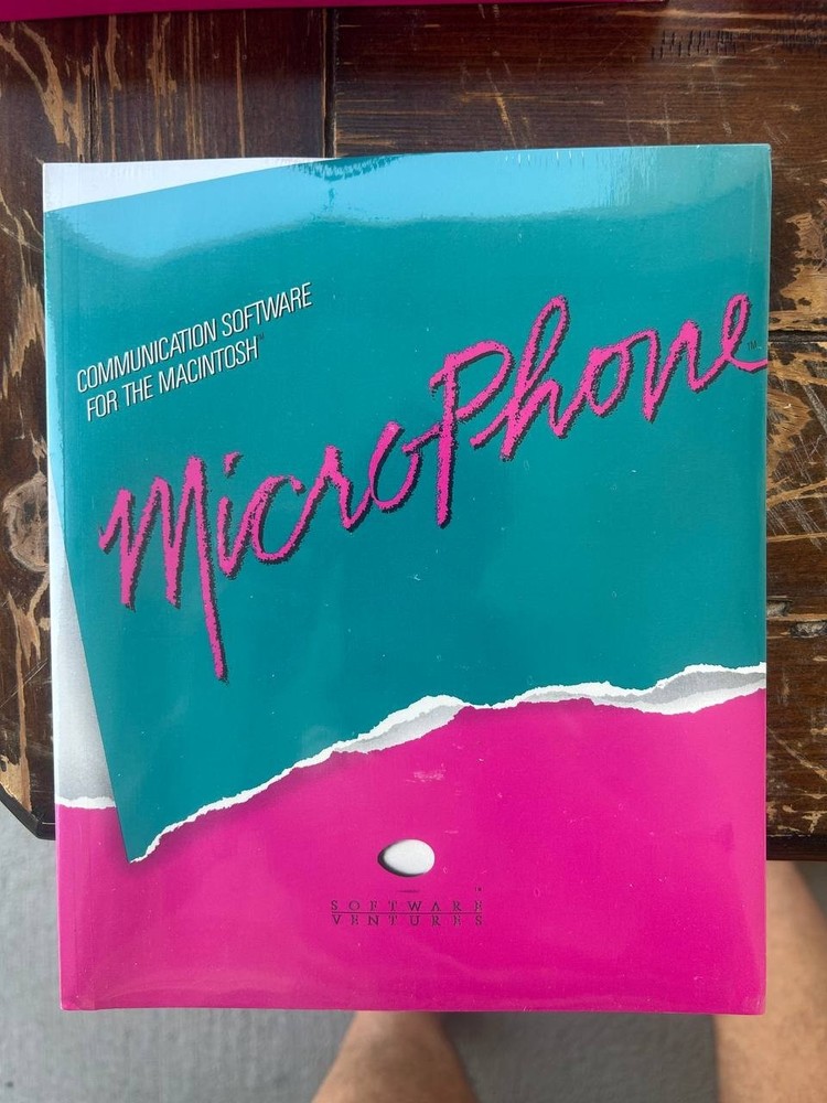 MicroPhone Communication Software for Macintosh Boxed w Manuals & Disks