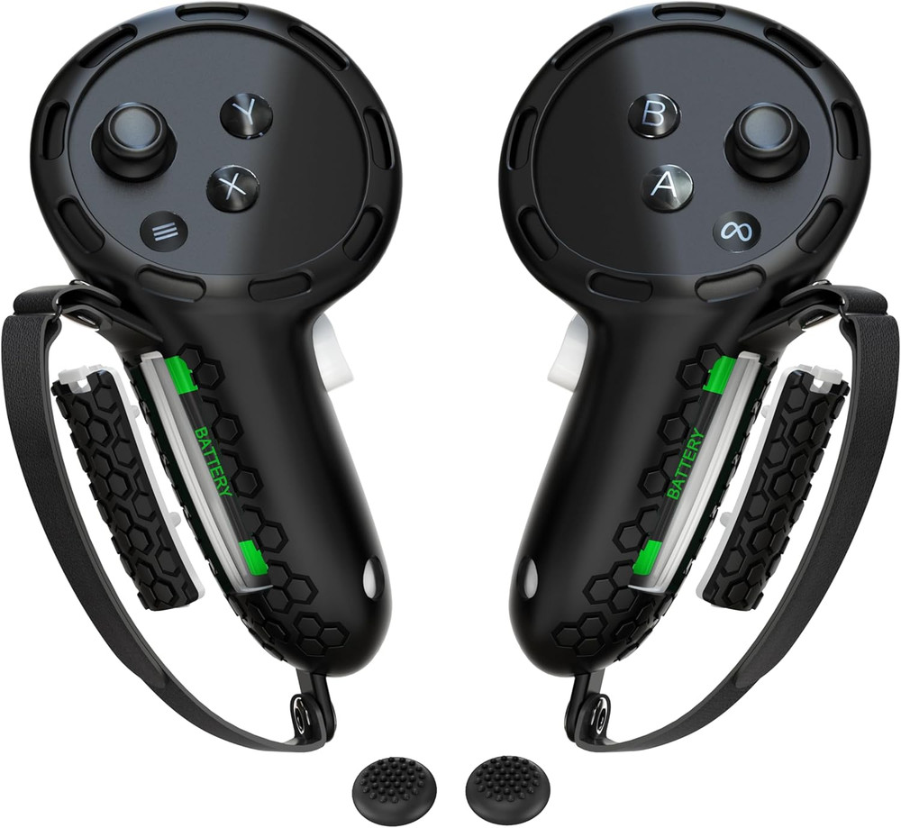 Controller Grips Compatible with Meta Quest 3S Oculus Quest 3 Controllers Straps