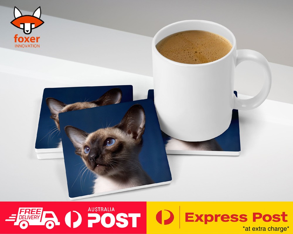 COASTER COFFEE DRINKING MAT|SIAMESE CAT 9