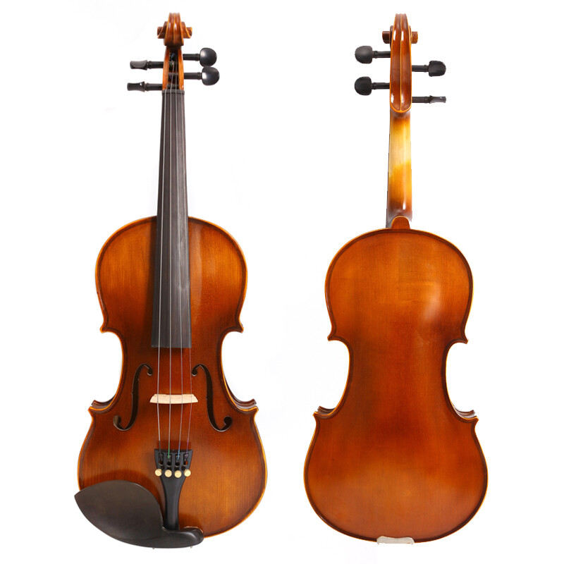 Violin 4/4 Size 4 String Acoustic Handmade Violin for Student Beginners Kit
