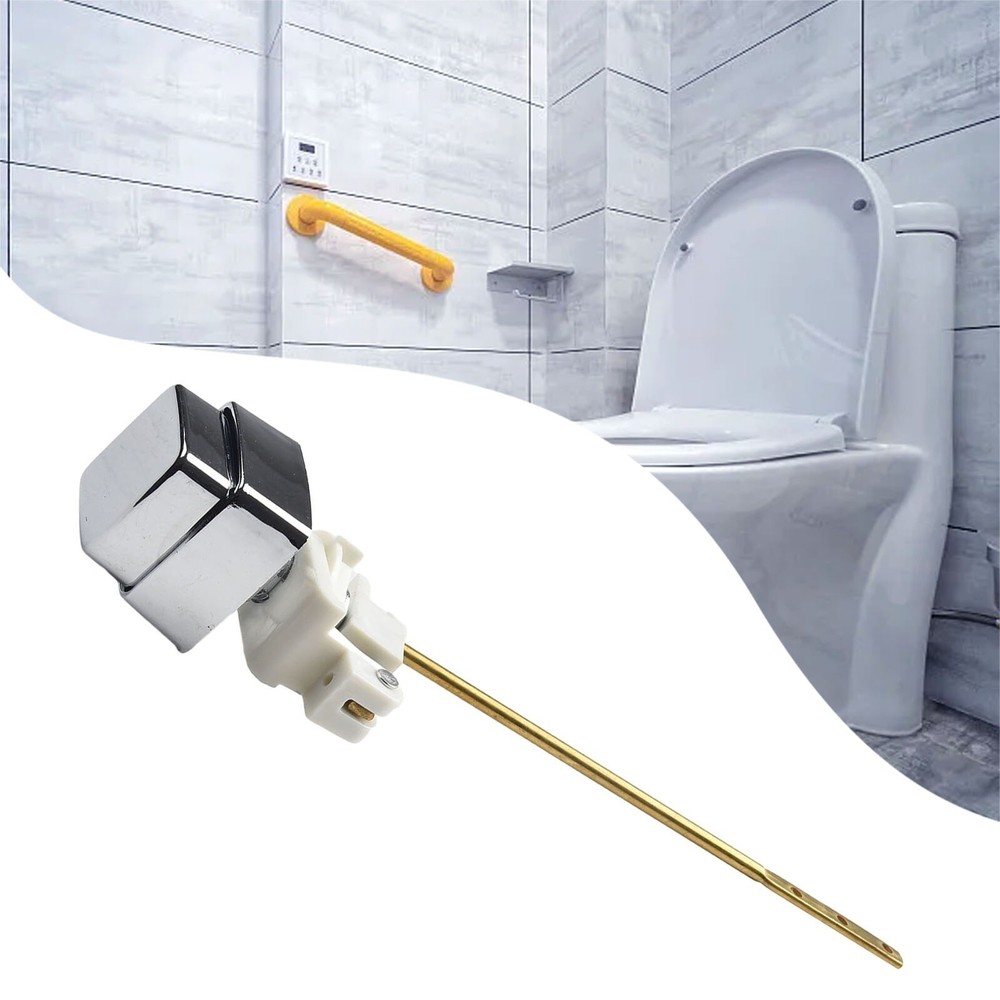 Side Mount Master Plumber Toilet Tank Lever Flush Handle Brass Arms Push Button