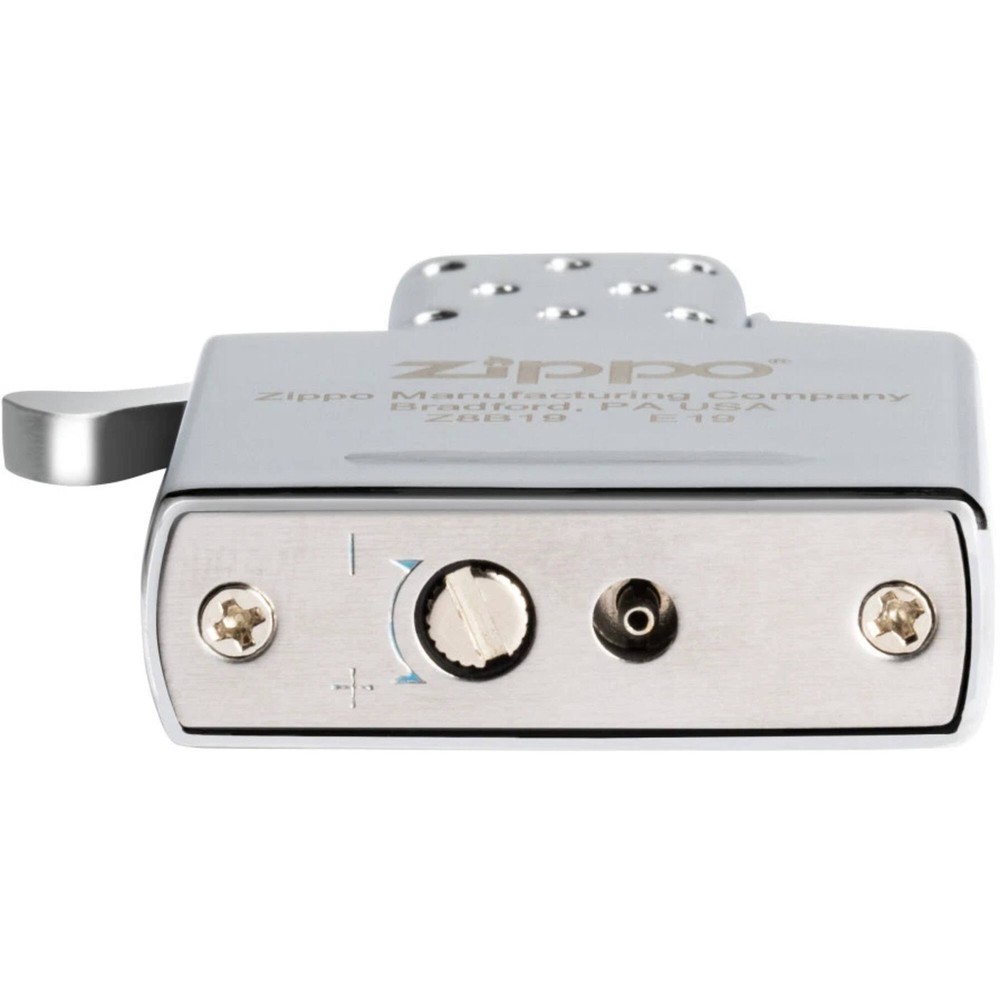 Zippo Windproof Lighter Insert Double Torch Butane Metallic Silver Finish 65851