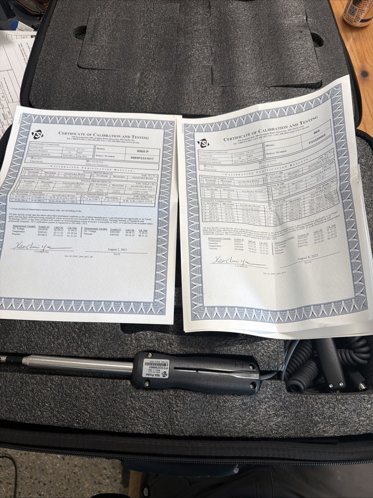 TSI 9565 - VelociCalc Multi-Function Ventilation Meter with Straight Probe