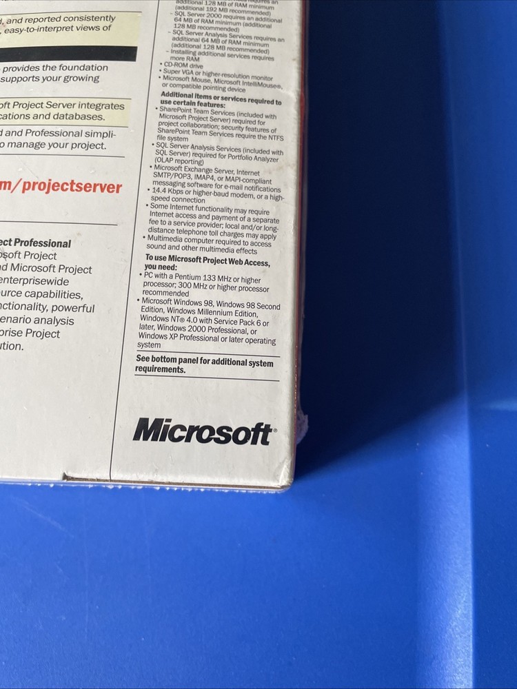 Microsoft Project Server 2002 _ Enterprise Project Management Server- 5 Licenses