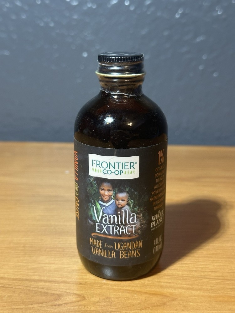 Frontier Co-Op Vanilla Extract From Ugandan Vanilla Beans 4 Fl Oz