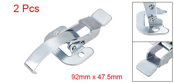 2Pcs 3.62 Inch Galvanized Draw Toggle Latch with Spring-steel Hook