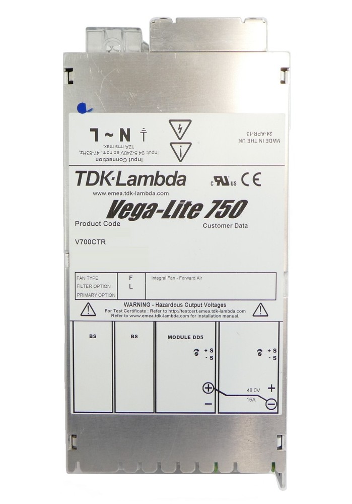 TDK-Lambda V700CTR Power Supply Vega-Lite 750 AB Sciex Working Surplus
