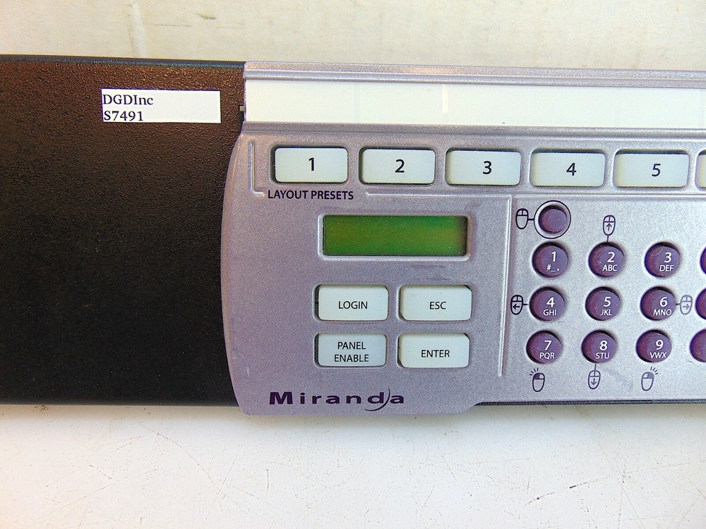 Miranda Kaleido-RCP2 Control Panel - S7491
