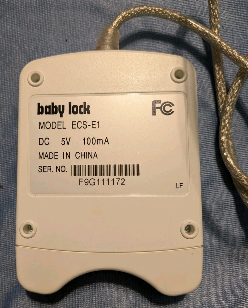 Baby Lock Model ECS-E1 PES Transfer System Version 1.0