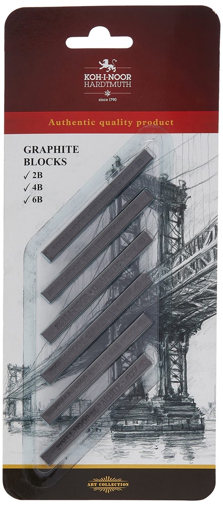 FA4390 Gioconda Artist Graphite Blocks 6-Pack