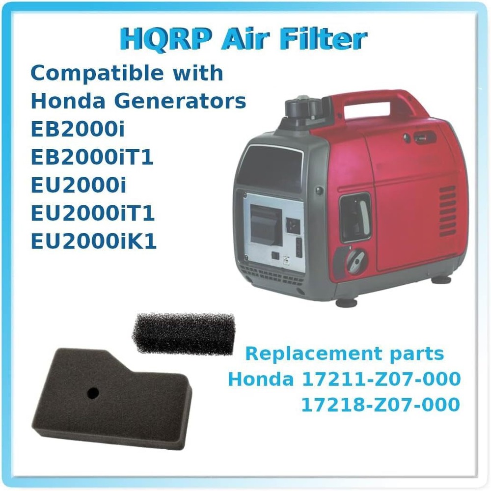 4-Pack Air Cleaner Element & Outer Filter for Honda EB2000i EU2000i Series