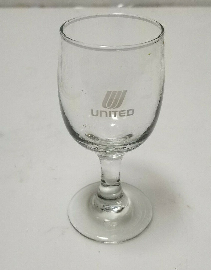 Vintage Airline Glass United