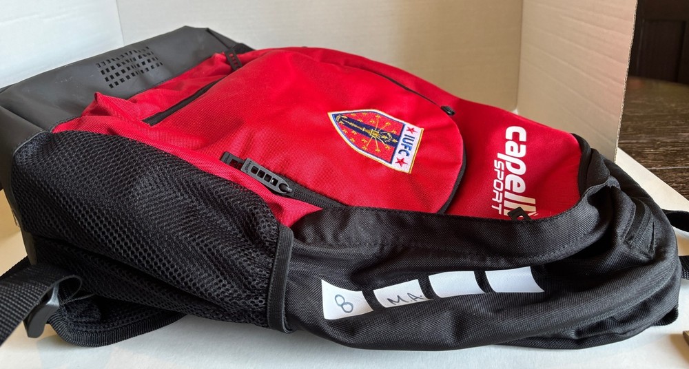 Capelli Sport Soccer Backpack Red w/ IUFC Patch
