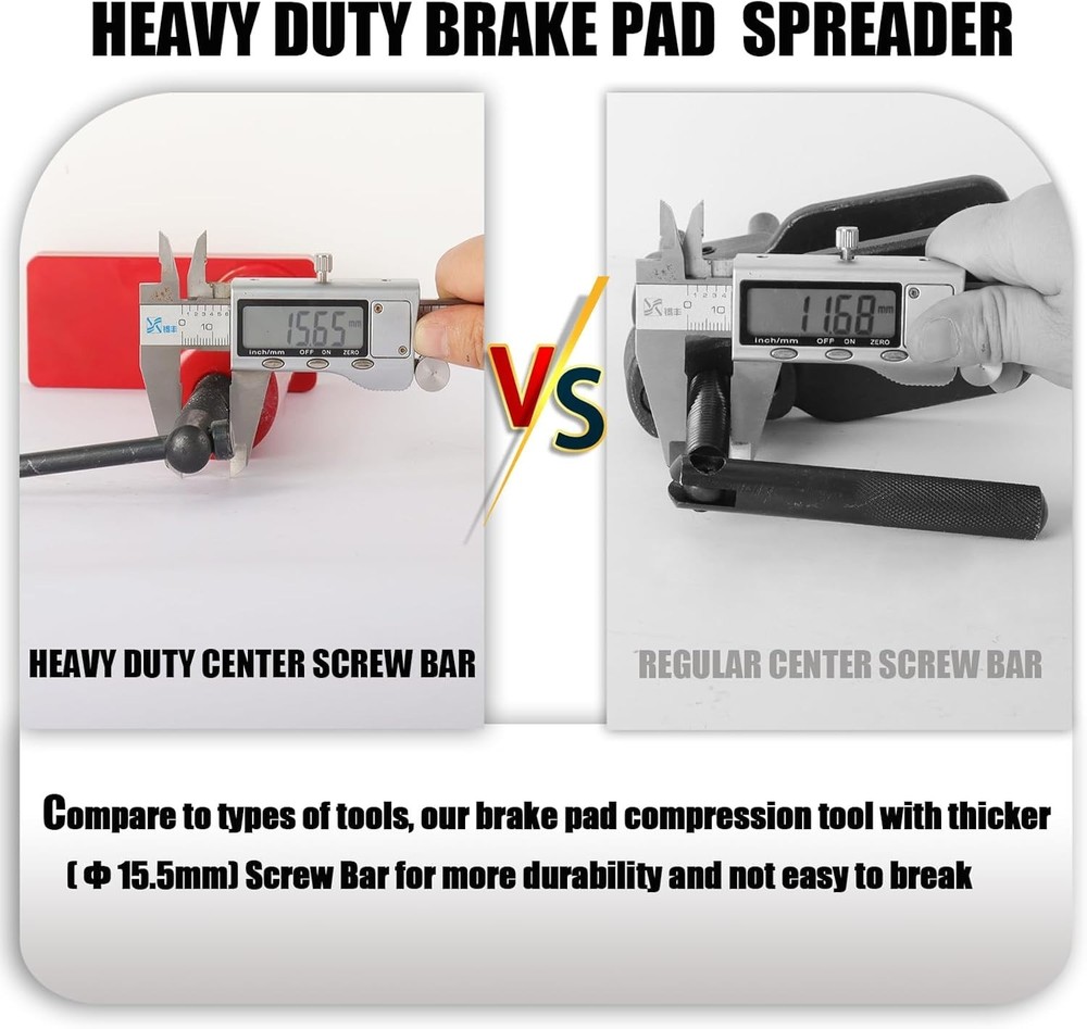 Brake Caliper Compression Tool, Universal Heavy Duty Brake Piston Compressor ...