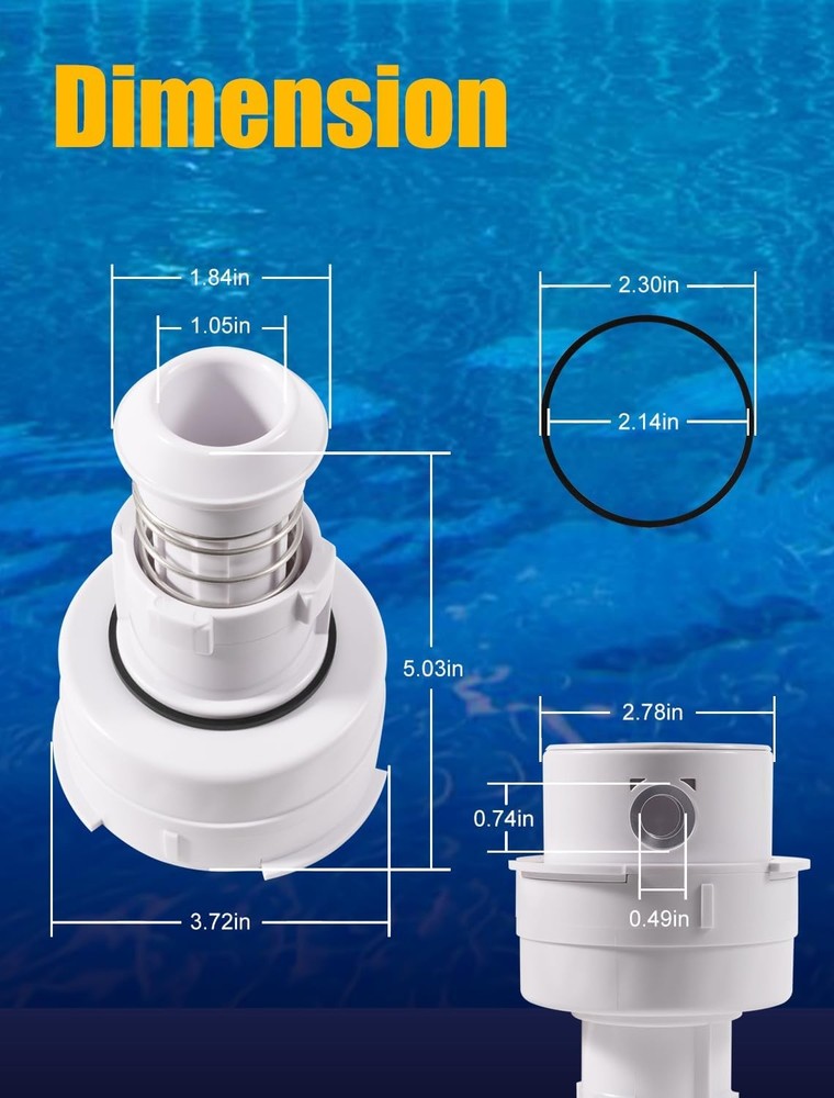 PCC2000 Rotating Head Nozzle for Paramount PCC2000 In-floor Cleaning System