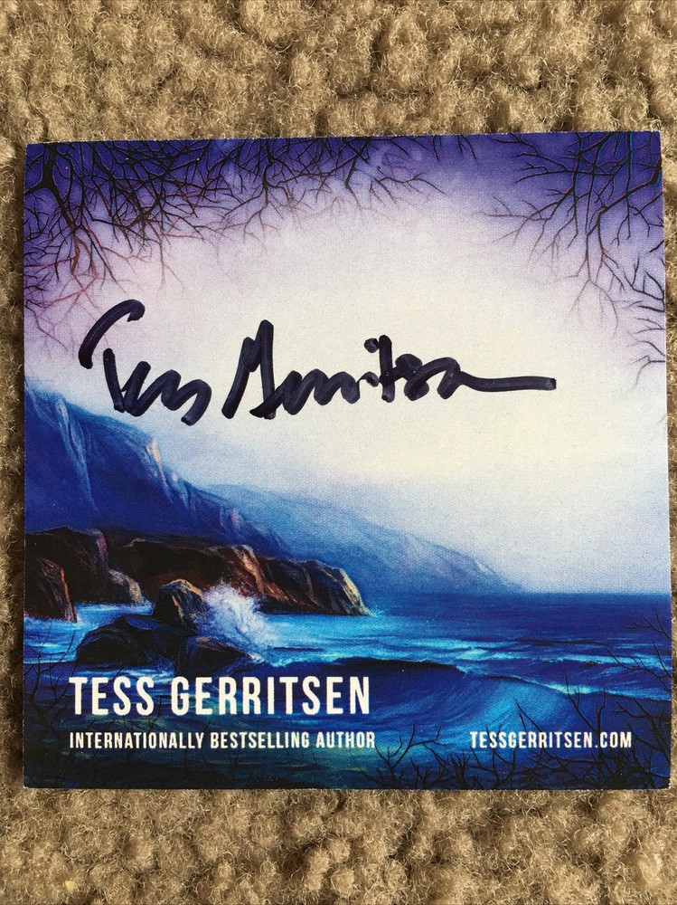 Author TESS GERRITSEN Signed Bookplate BOOK AUTOGRAPHED AUTO