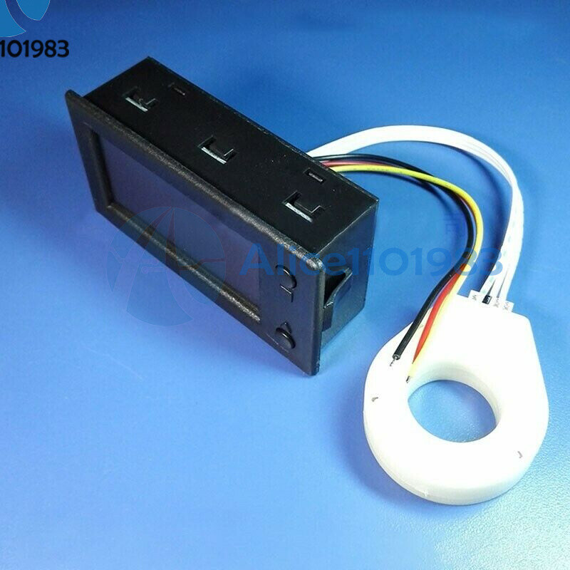 DC 0-300V 50A/100/200/400A LCD Hall Effect Coulometer Voltmeter Ammeter Sensor