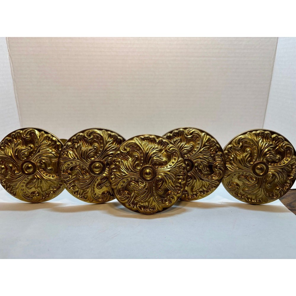 Vintage Baroque Brass Drape Holders
