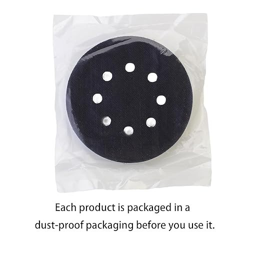 Sanding Disk Interface Pads. 10pk 5" Inch 8 Hole Foam Cushions