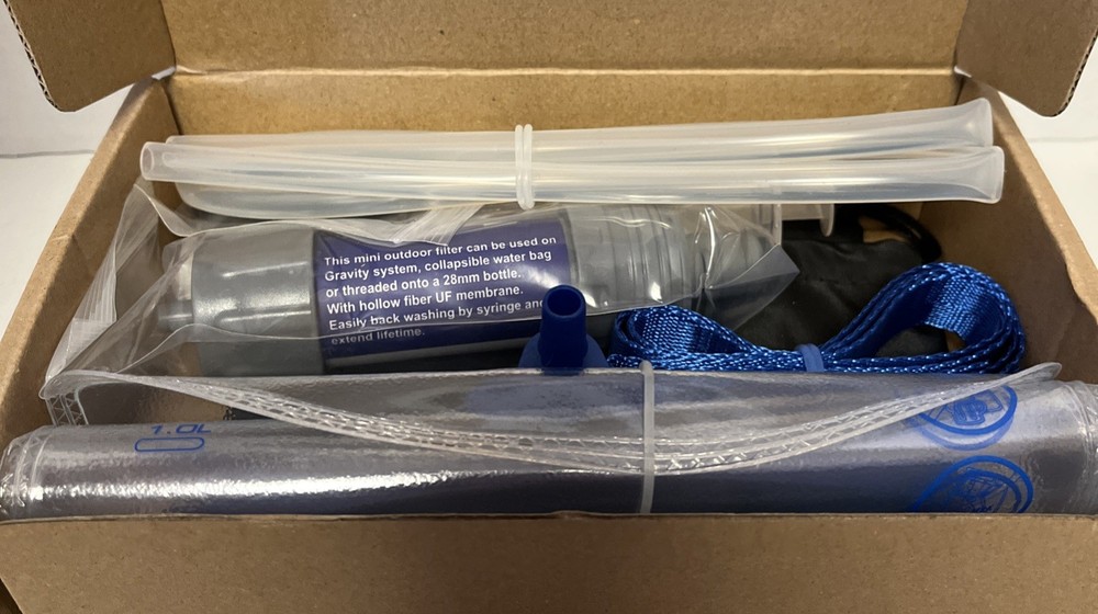 Gravity Water Filter 3L Gravity Bag Camping Water Filtration System Tree Strap