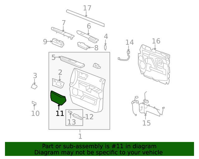 Genuine GM Speaker Cover 15924041
