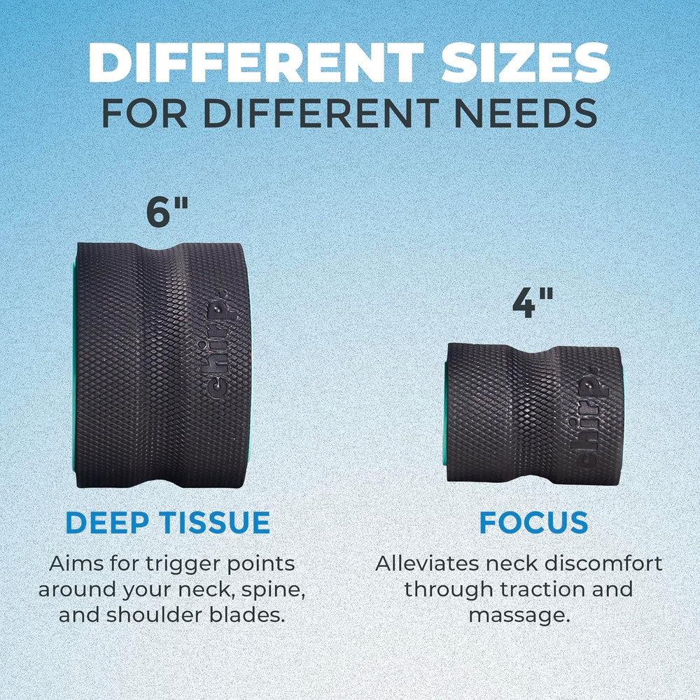 Wheel Foam Roller – Targeted Back & Neck Relief, Lumbar Spine Stretcher, Spinal
